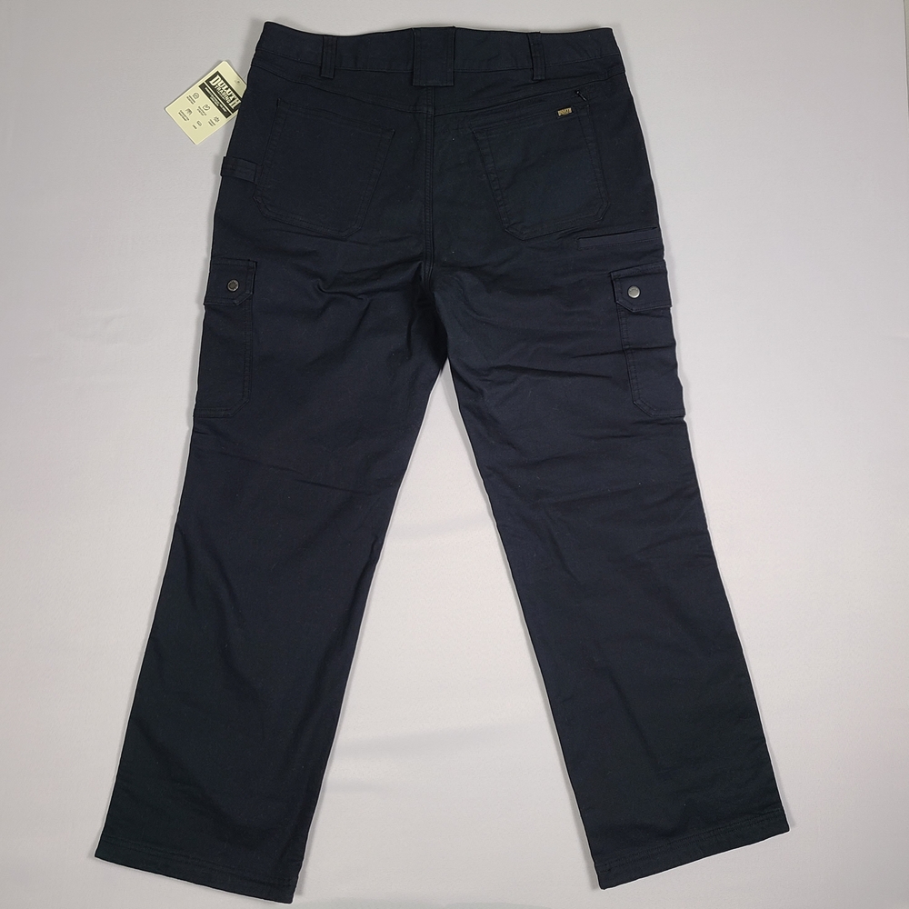 Duluth Trading Co Flex Fire Hose Lined Pants Womens Size 16 Black Canvas Spandex - Picture 5 of 11